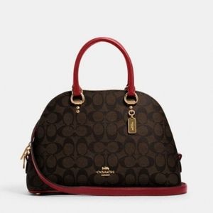 Coach Katy Satchel In Signature Canvas